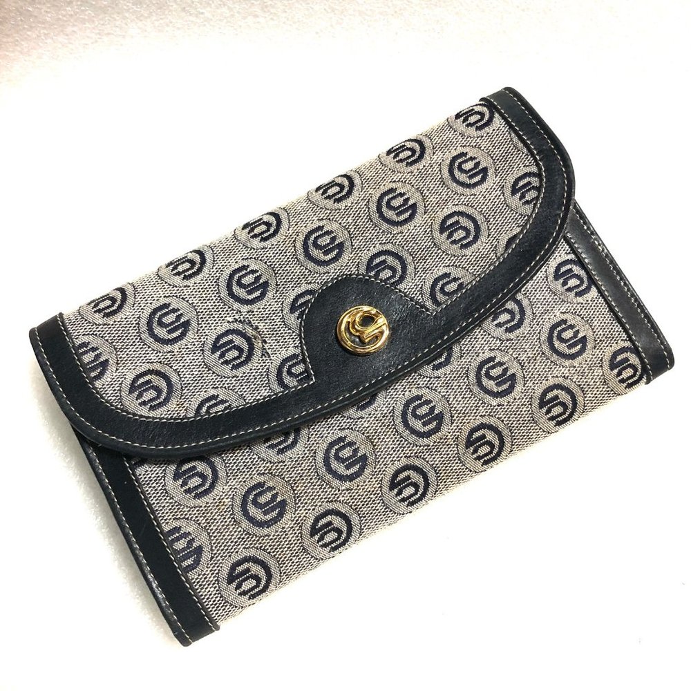 Pichionni Florence Italy Trifold Jacquard Leather Wallet